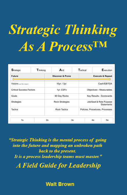 Strategic Thinking as a Process front cover cover of book seeing the invisible - strategic thinking as a process
