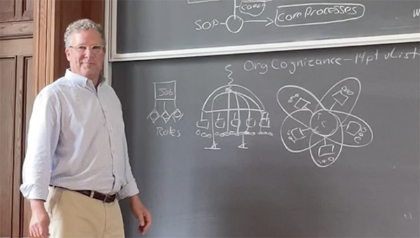 Walt at the blackboard